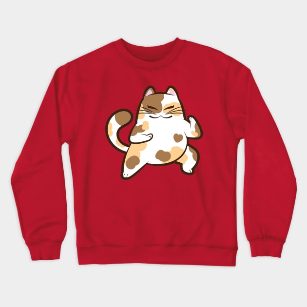 Karate Calico Crewneck Sweatshirt by JenniferSmith